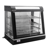 Vitrine chauffante de comptoir noire 110L Cuistance-mondialchr.com