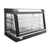 Vitrine chauffante de comptoir noire 370L Cuistance-mondialchr.com