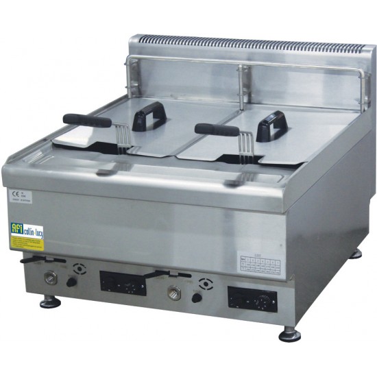 Friteuse à gaz professionnelle 2X10 Litres AFI