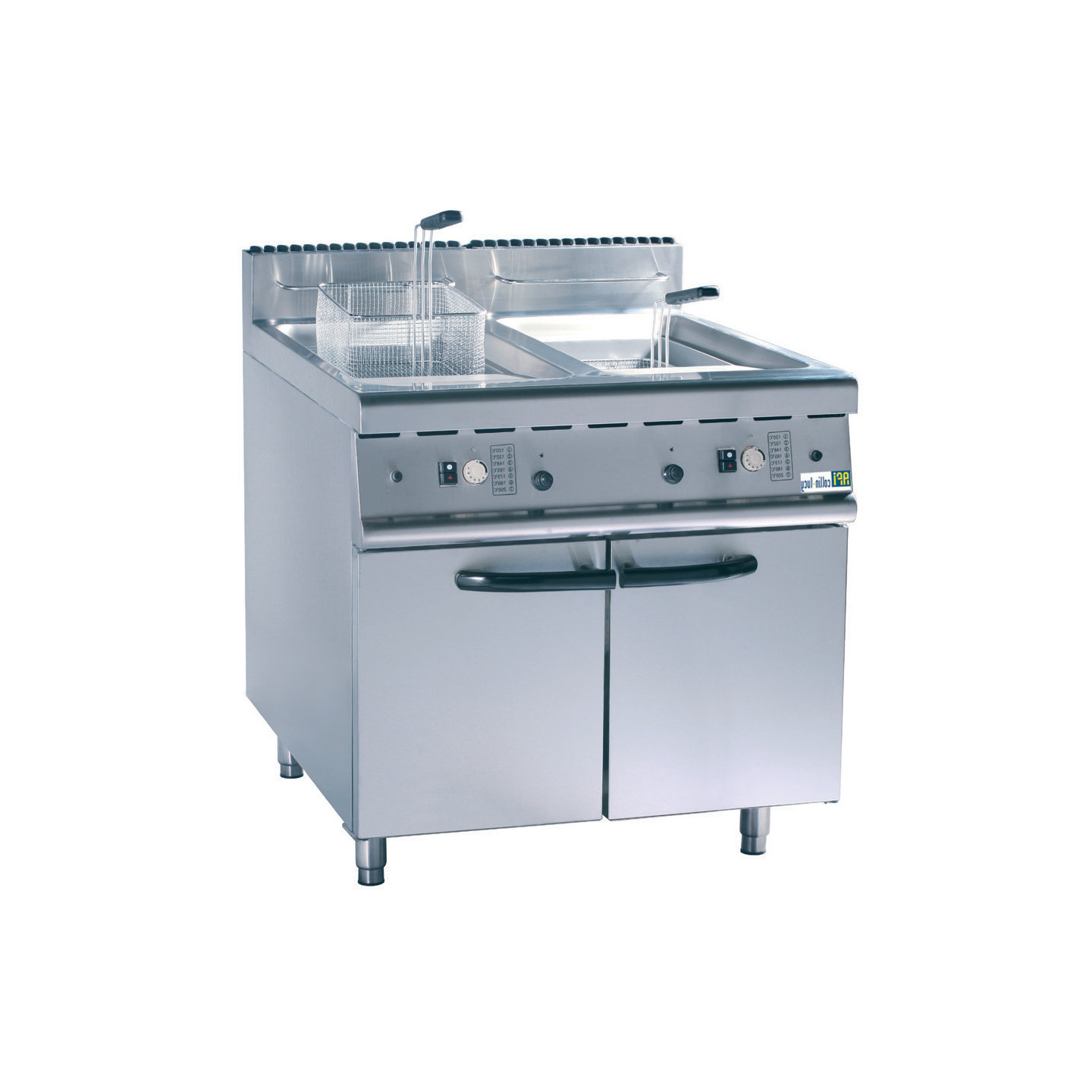 Friteuse à gaz professionnelle 2x20 Litres sur coffre