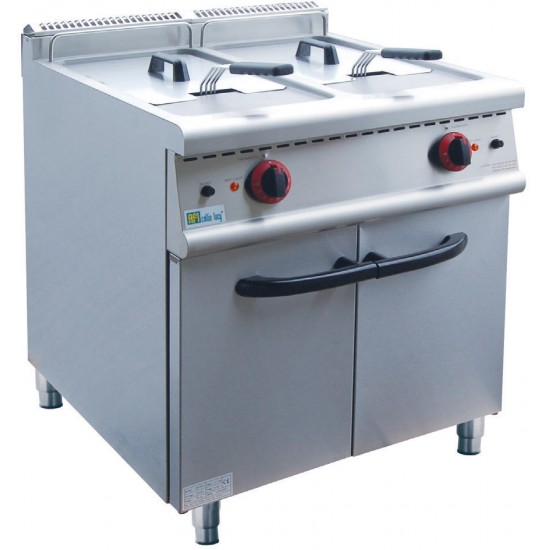 Friteuse électrique 2x20 Litres sur coffre