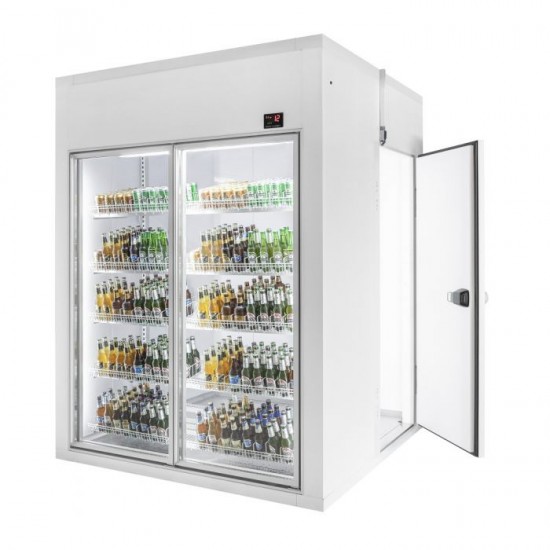 Chambre froide positive H2200mm 2P en verre Combisteel-mondialchr.com