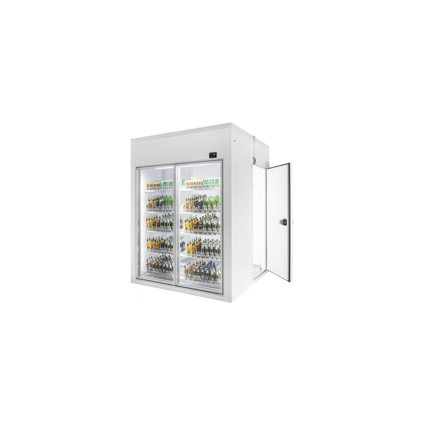 Chambre froide positive H2200mm 2P en verre Combisteel-mondialchr.com