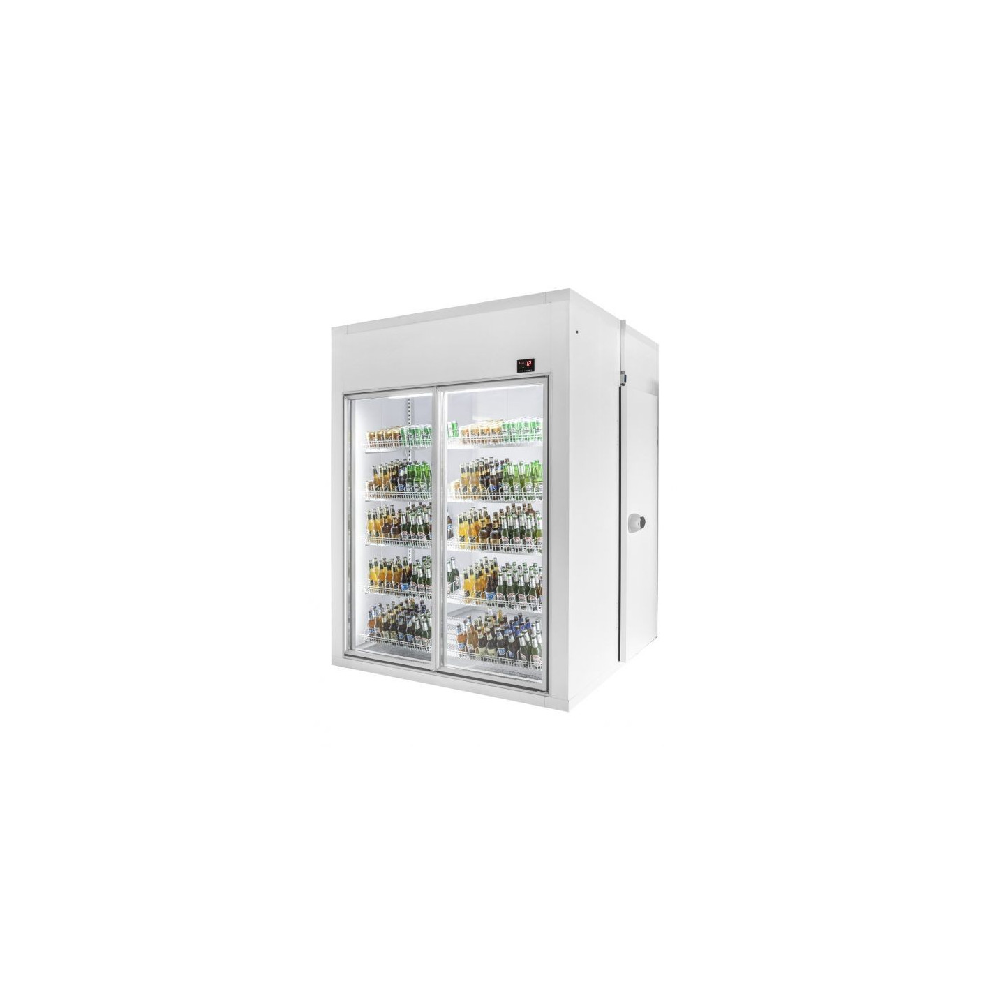 Chambre froide positive H2200mm 2P en verre Combisteel-mondialchr.com