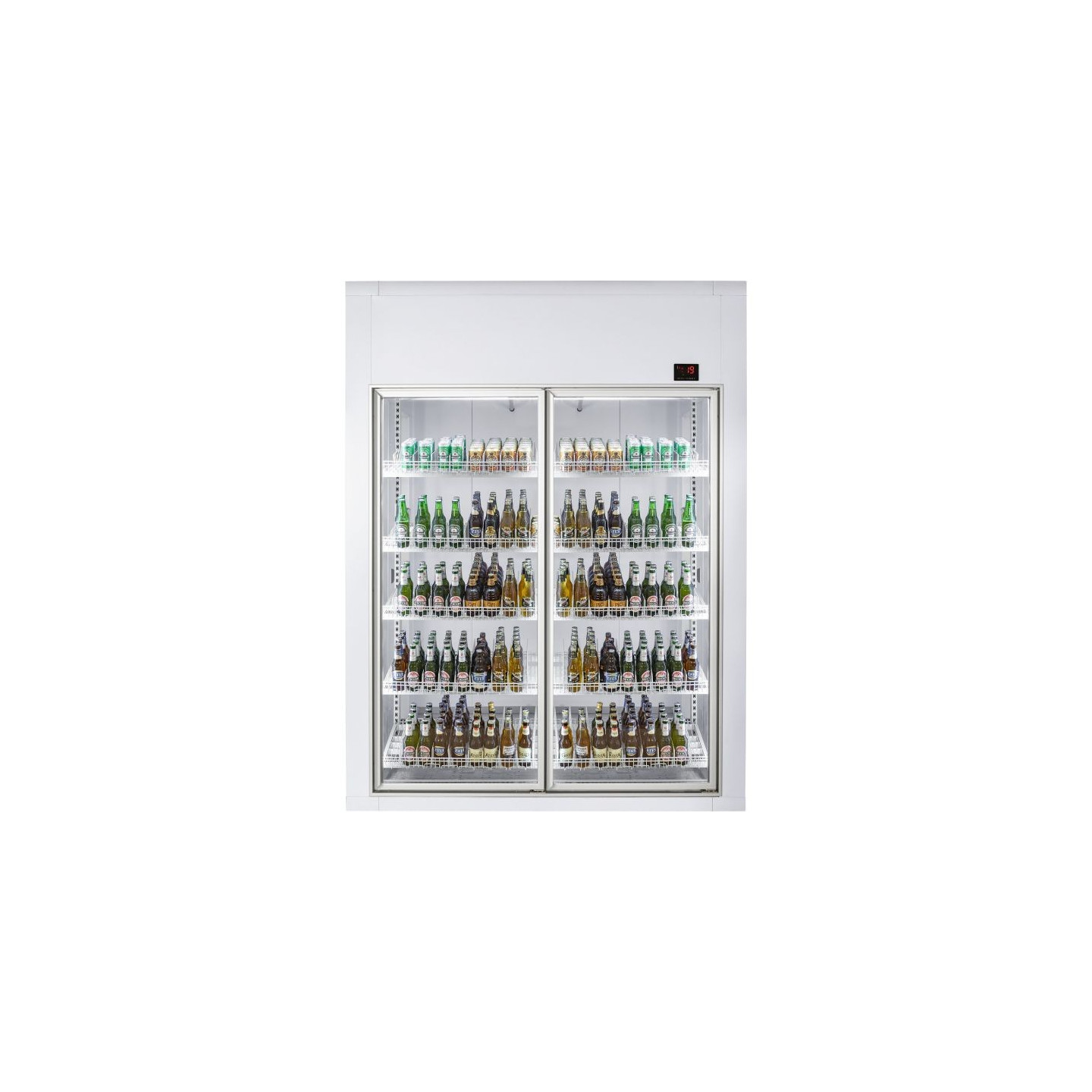 Chambre froide positive H2200mm 2P en verre Combisteel-mondialchr.com