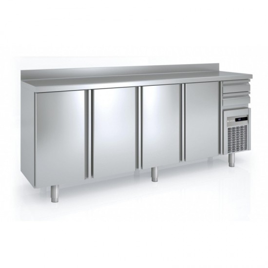 ARRIÈRE BAR 600 POSITIF 5 PORTES ET 2 TIROIRS NEUTRES-CORECO