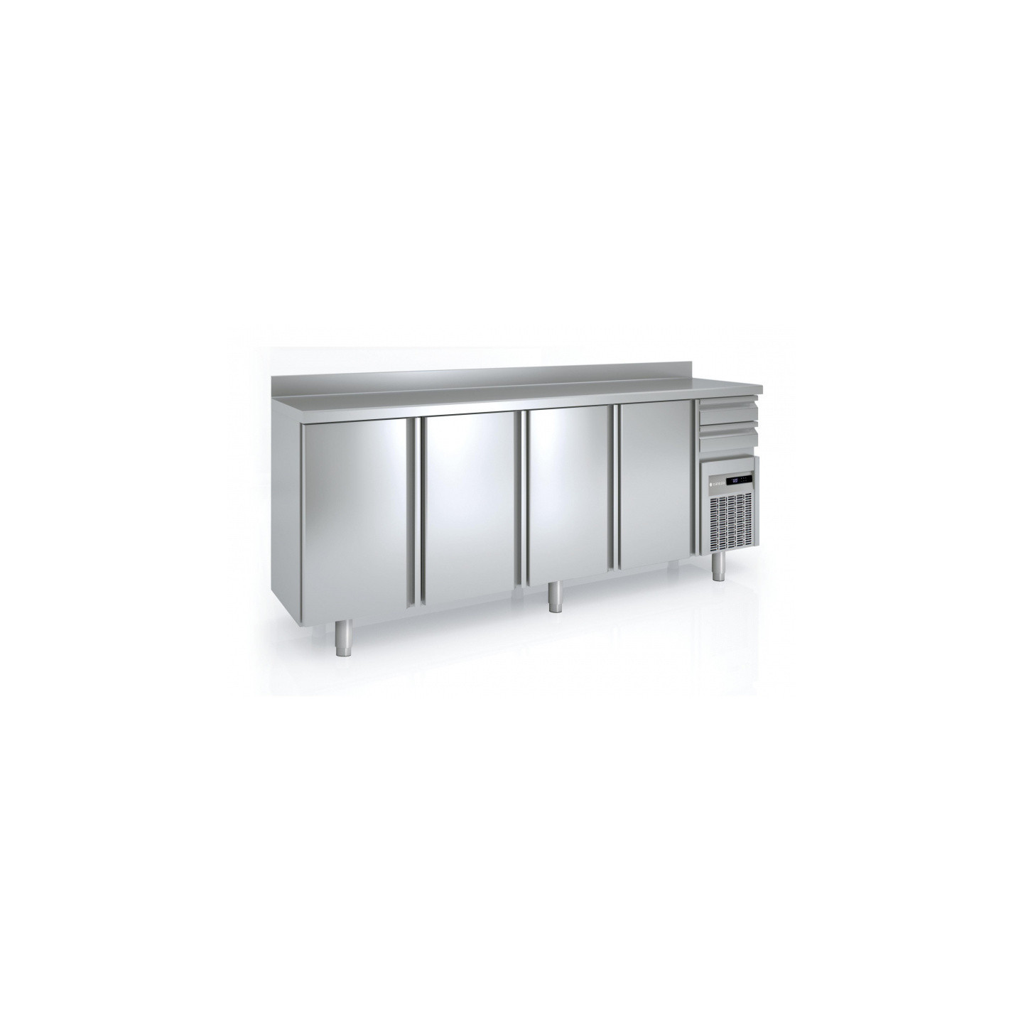 ARRIÈRE BAR 600 POSITIF 5 PORTES ET 2 TIROIRS NEUTRES-CORECO