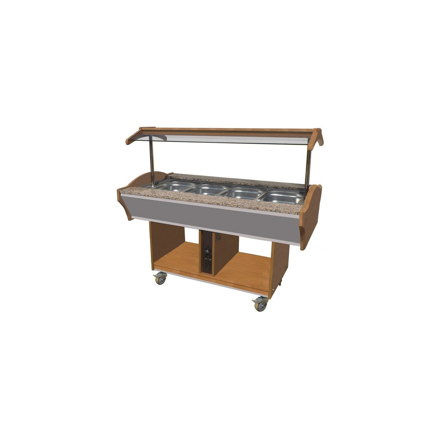 Buffet Chaud 7077.0025 Chauffe Efficace Combisteel -mondialchr.com