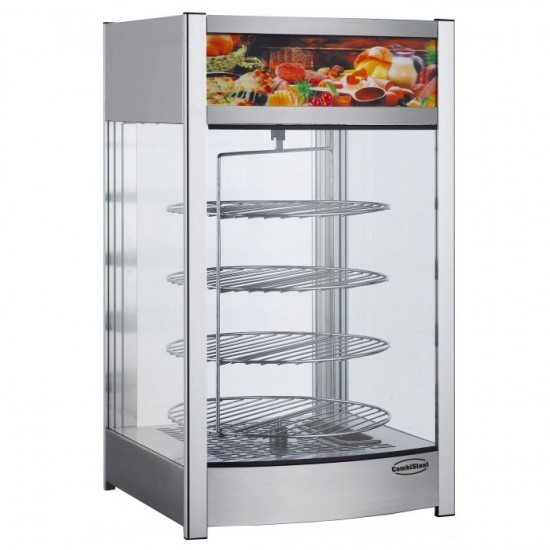 Vitrine chauffante vitrée Rotative 97L Combisteel-mondialchr.com