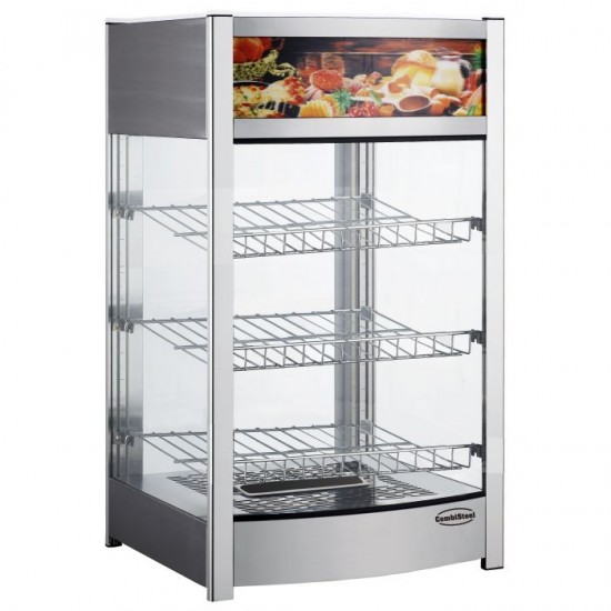 Vitrine chauffante vitrée 97L Combisteel-mondialchr.com