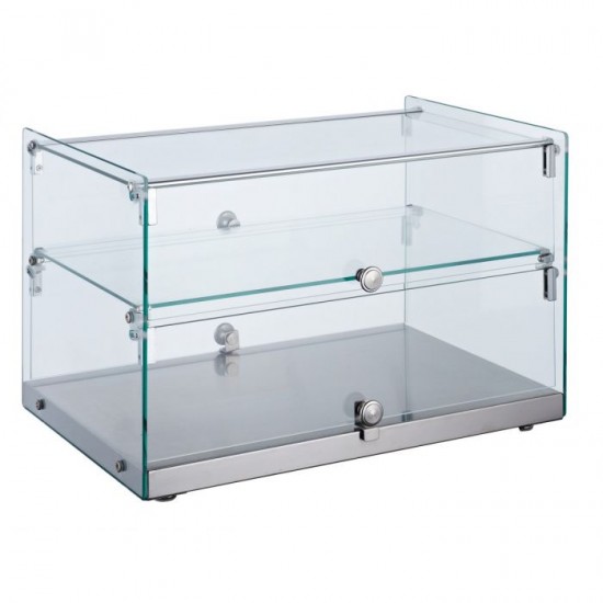 Vitrine d'exposition neutre vitrée Droit 50L Combisteel-mondialchr.com