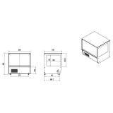 Vitrine réfrigérée vitrée positive courbe 125L Combisteel-mondialchr.com