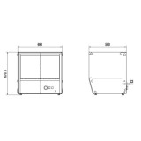 Vitrine chauffante vitrée 137L Combisteel-mondialchr.com