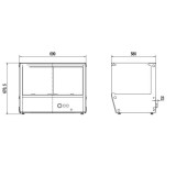 Vitrine chauffante vitrée 174L Combisteel-mondialchr.com