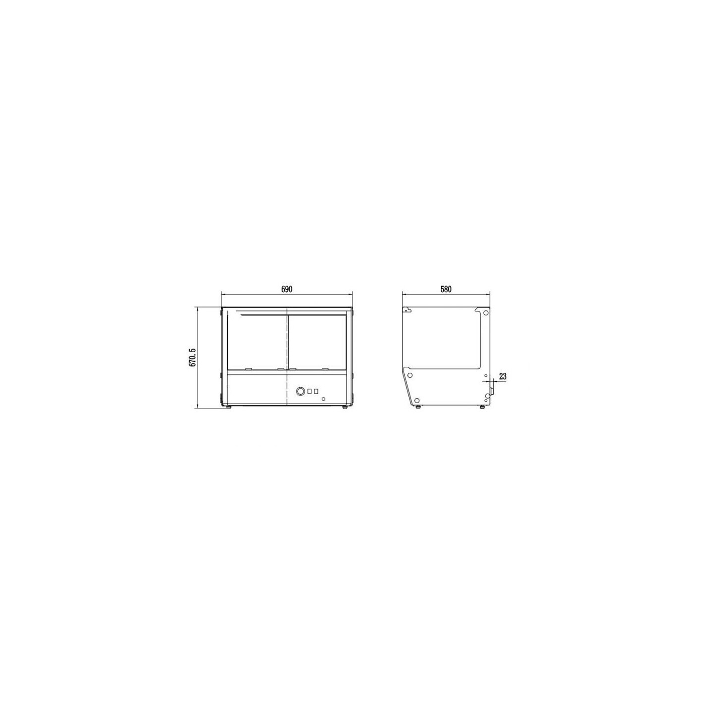 Vitrine chauffante vitrée 174L Combisteel-mondialchr.com