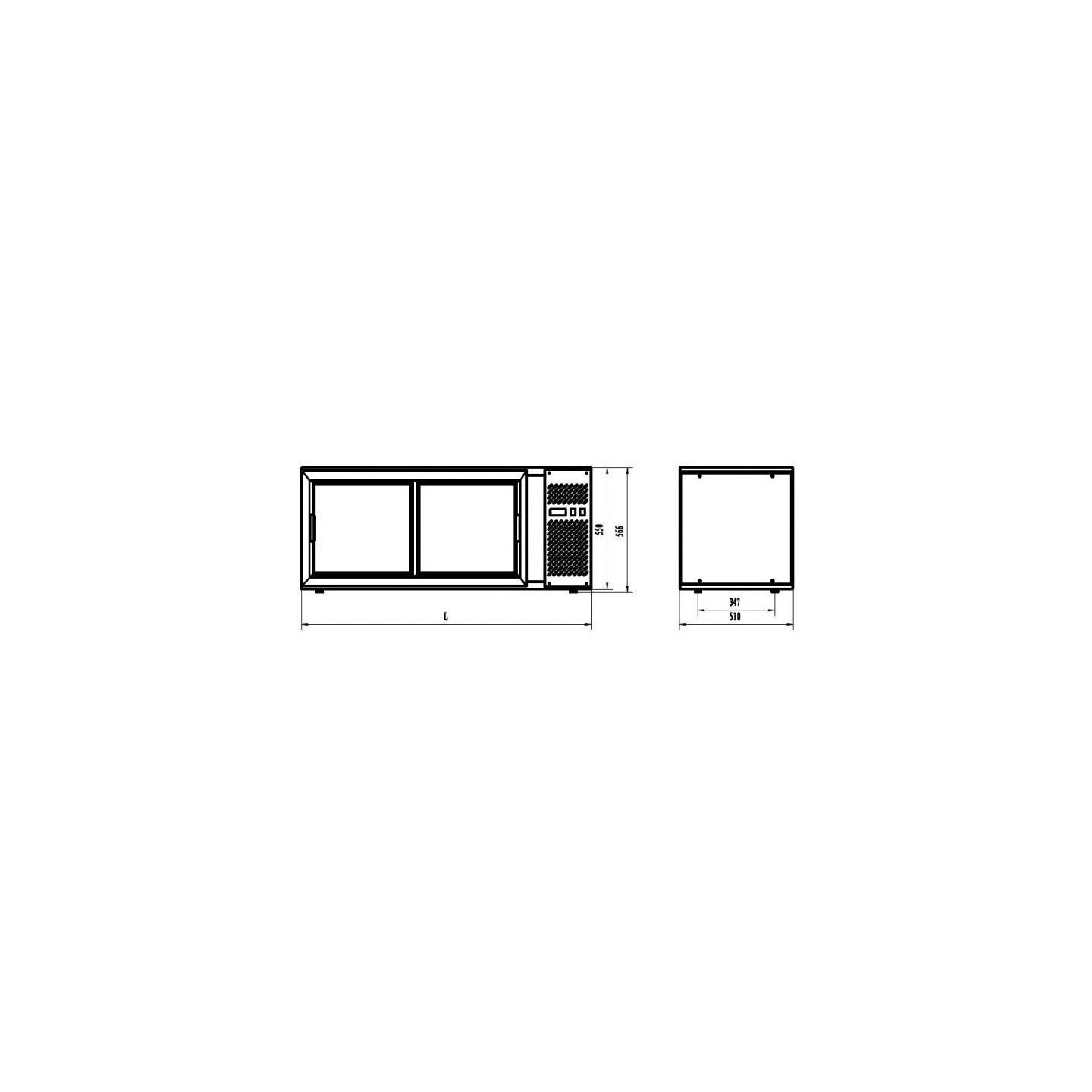 Vitrine de pâtisserie 150L Combisteel-mondialchr.com