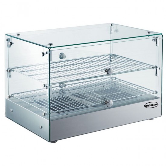 Vitrine chauffante vitrée Droite 50L Combisteel-mondialchr.com