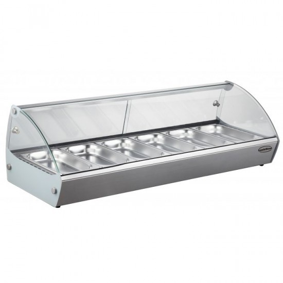 Vitrine chauffante vitrée 6xGN13 Combisteel-mondialchr.com