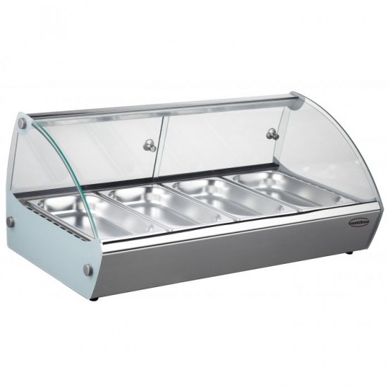 Vitrine chauffante vitrée 4xGN13 Combisteel-mondialchr.com
