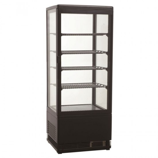 Vitrine réfrigératée Droite Noire 98L Combisteel-mondialchr.com