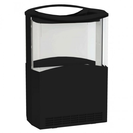 Réfrigérateur noir pour achats impulsifs 110L Combisteel-mondialchr.com