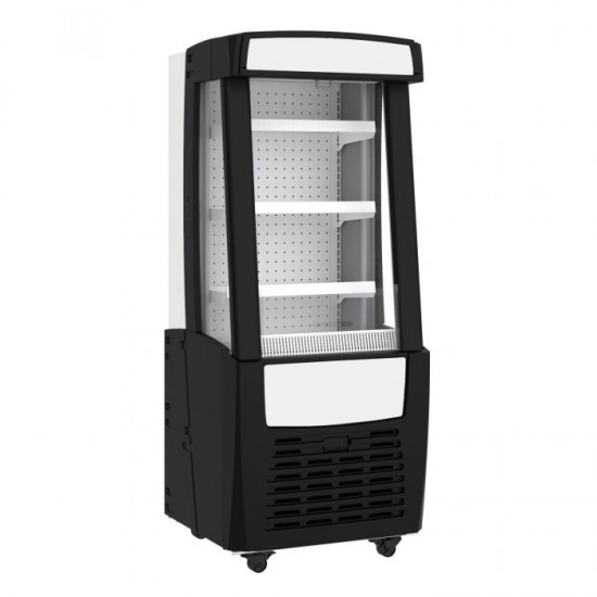 Réfrigérateur noir pour achats impulsifs 127L Combisteel-mondialchr.com