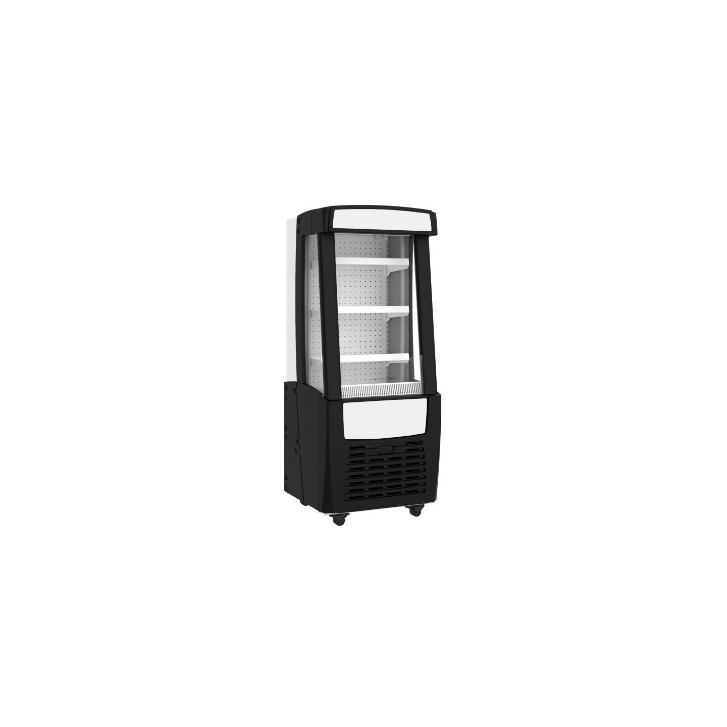 Réfrigérateur noir pour achats impulsifs 127L Combisteel-mondialchr.com
