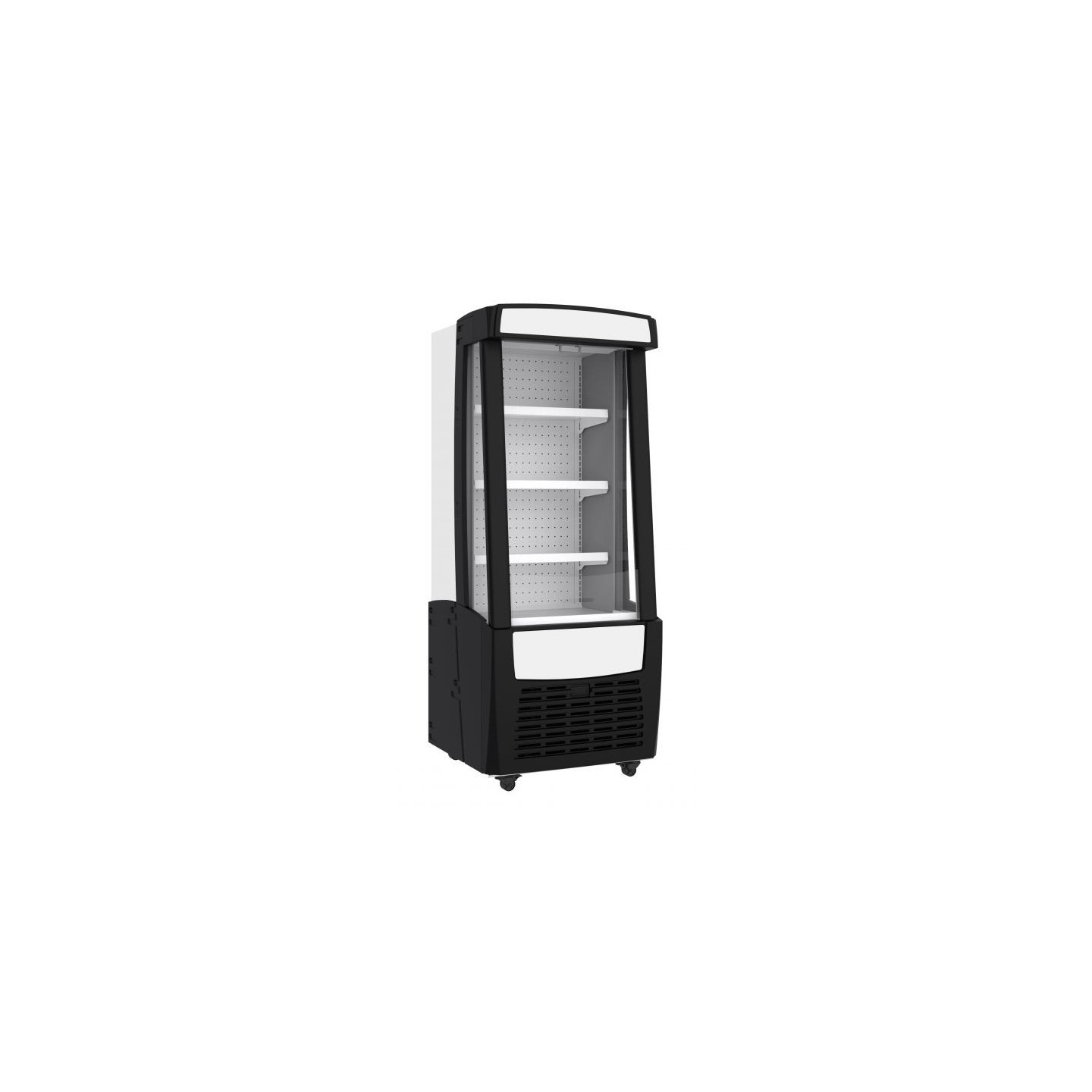 Réfrigérateur noir pour achats impulsifs 274L Combisteel-mondialchr.com