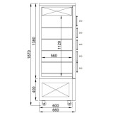 Vitrine de pâtisserie réfrigérée 400L Combisteel-mondialchr.com