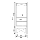 Vitrine de pâtisserie réfrigérée 400L Combisteel-mondialchr.com