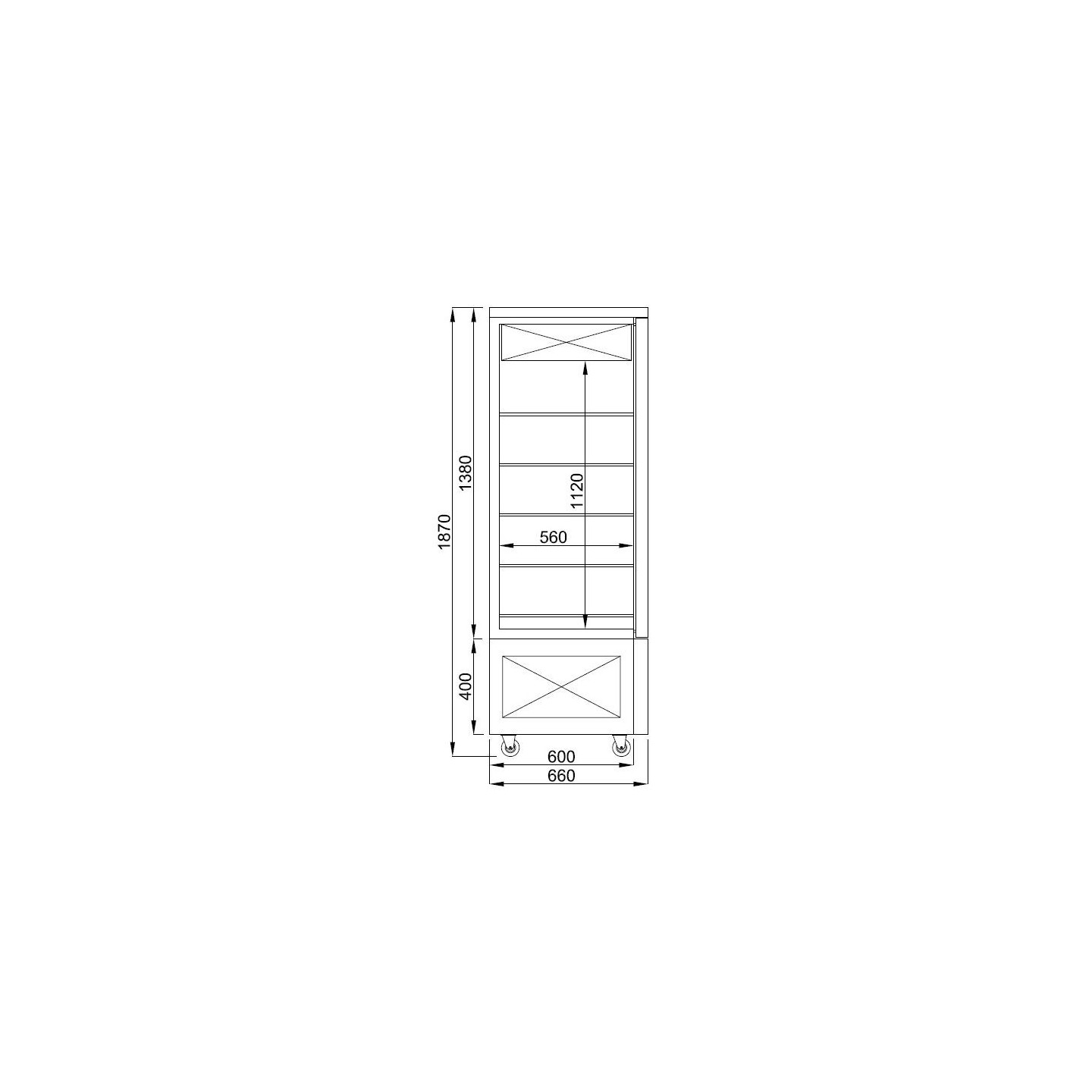 Vitrine de pâtisserie réfrigérée 400L Combisteel-mondialchr.com