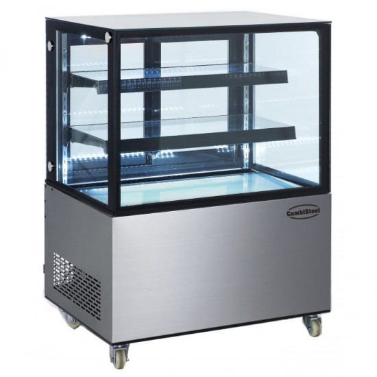 Vitrine réfrigérée 4 faces vitrées 270L Combisteel-mondialchr.com
