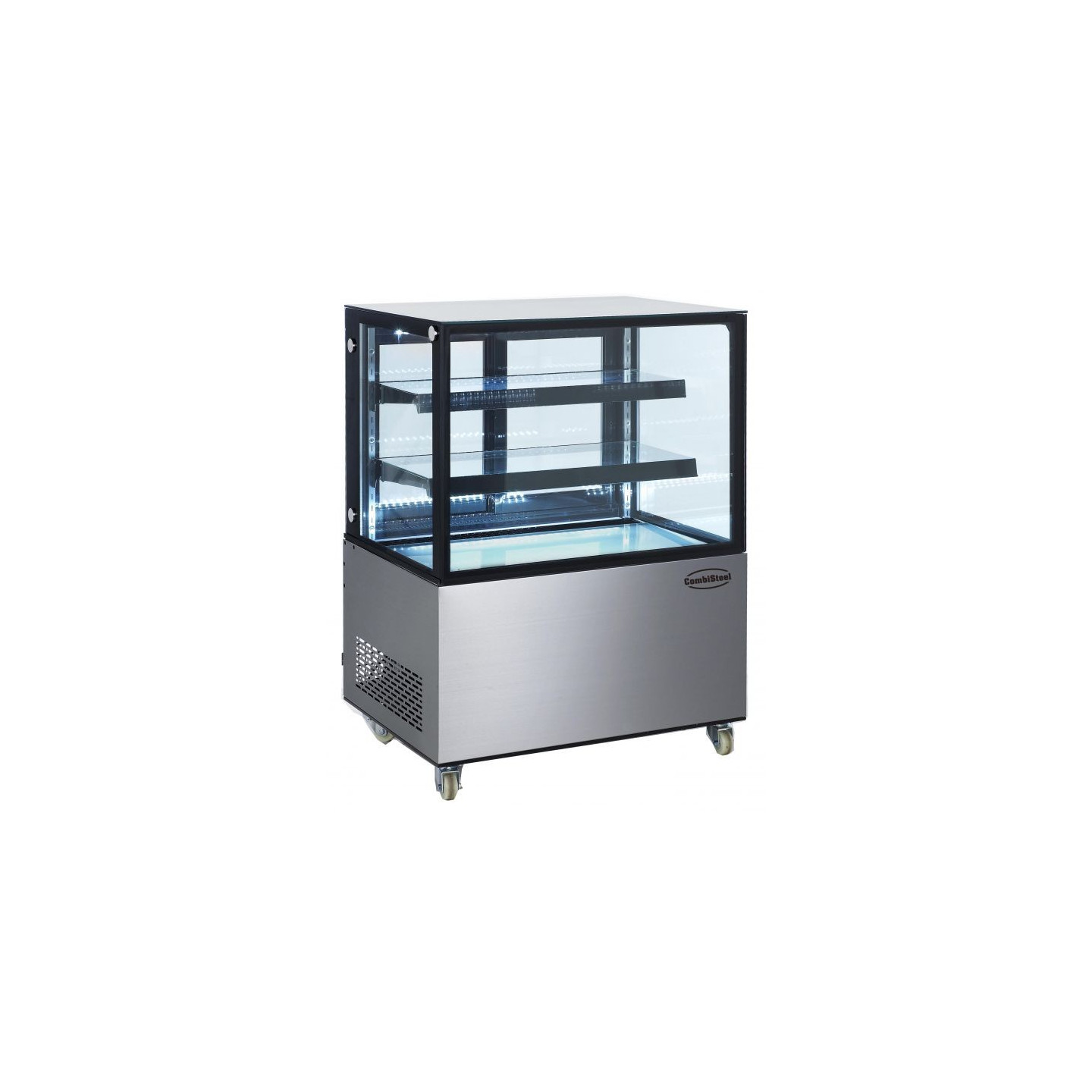 Vitrine réfrigérée 4 faces vitrées 270L Combisteel-mondialchr.com