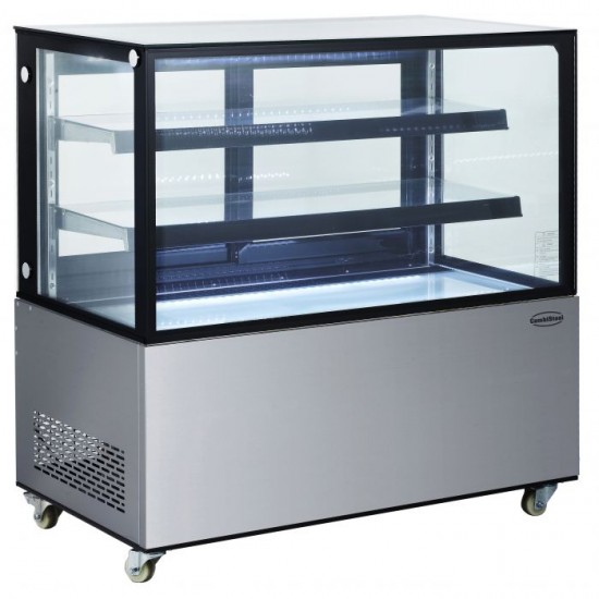 Vitrine réfrigérée 4 faces vitrées 370L Combisteel-mondialchr.com