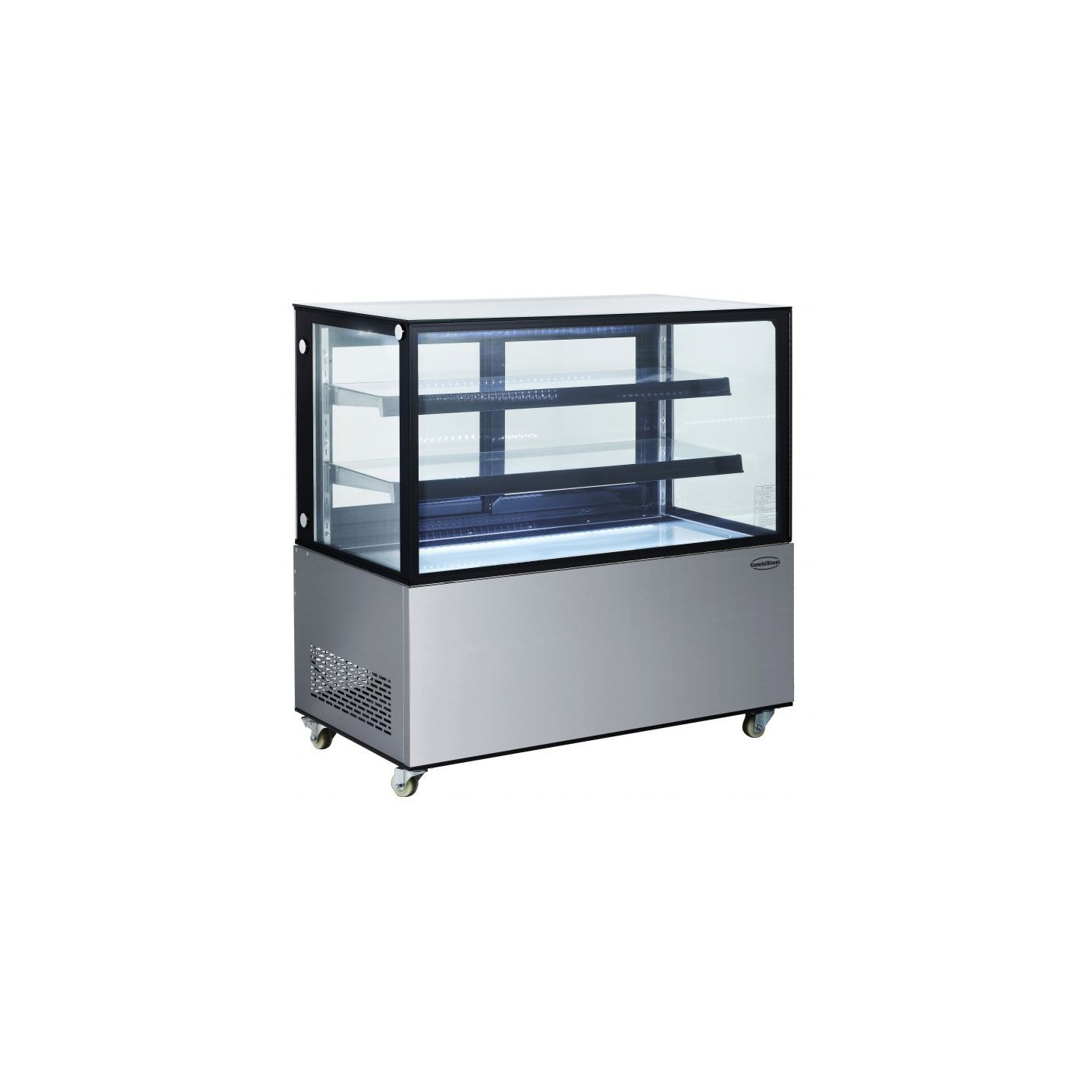 Vitrine réfrigérée 4 faces vitrées 370L Combisteel-mondialchr.com