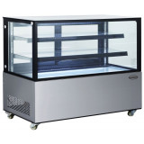 Vitrine réfrigérée 4 faces vitrées 470L Combisteel-mondialchr.com