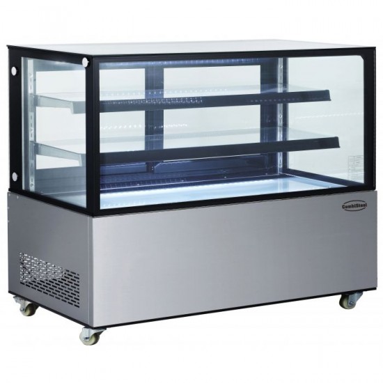 Vitrine réfrigérée 4 faces vitrées 470L Combisteel-mondialchr.com