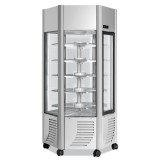 Vitrine réfrigérée ERGE 6 faces vitrées- Rotative- 600L froid négatif-SCAIOLA