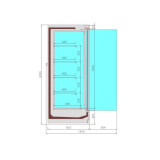 Vitrine réfrigérée murale JAX positive 4P Remote Combisteel-mondialchr.com