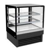 Vitrine réfrigérée 900mm 4 faces vitrées 190L Combisteel-mondialchr.com