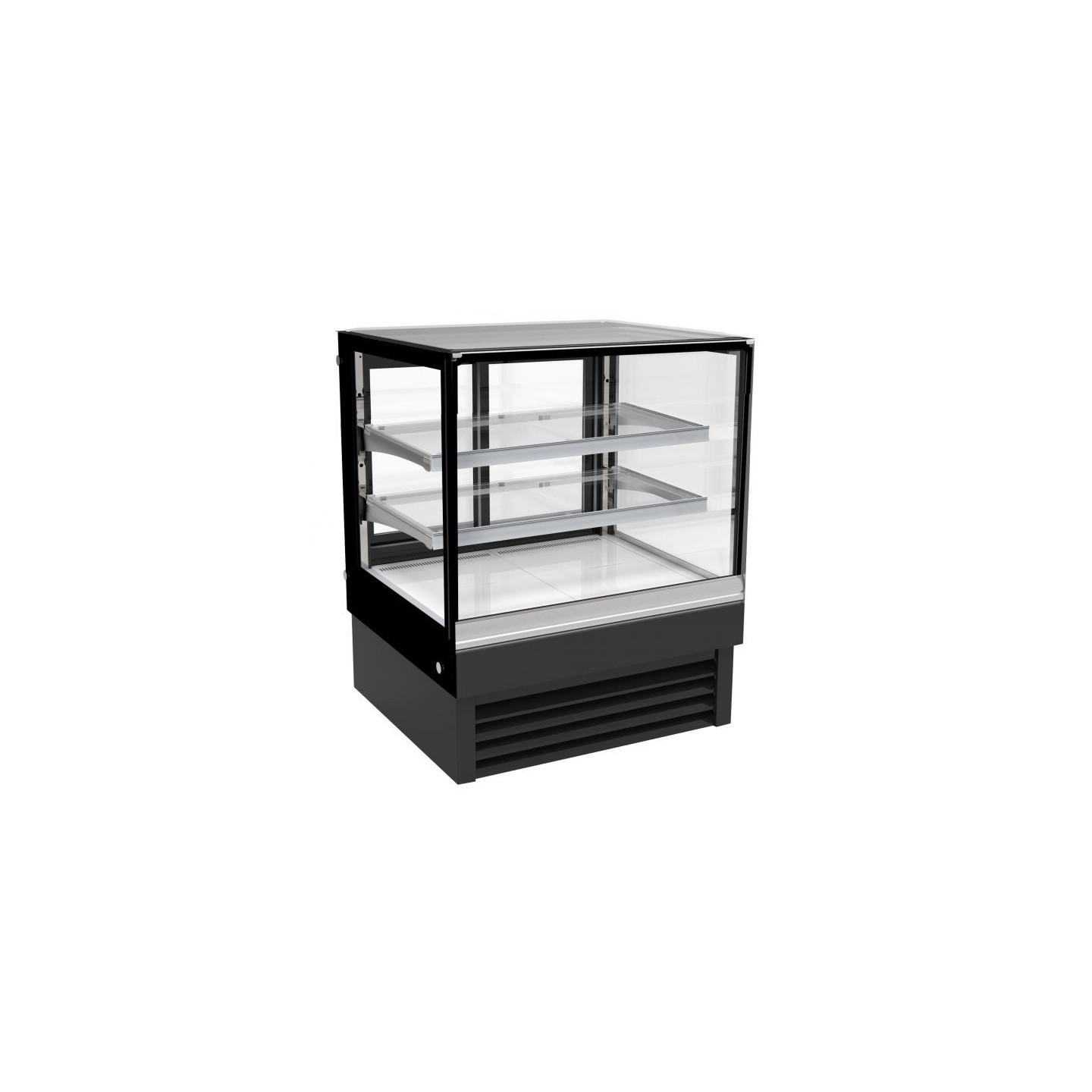 Vitrine réfrigérée 900mm 4 faces vitrées 190L Combisteel-mondialchr.com