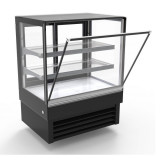 Vitrine réfrigérée 900mm 4 faces vitrées 190L Combisteel-mondialchr.com