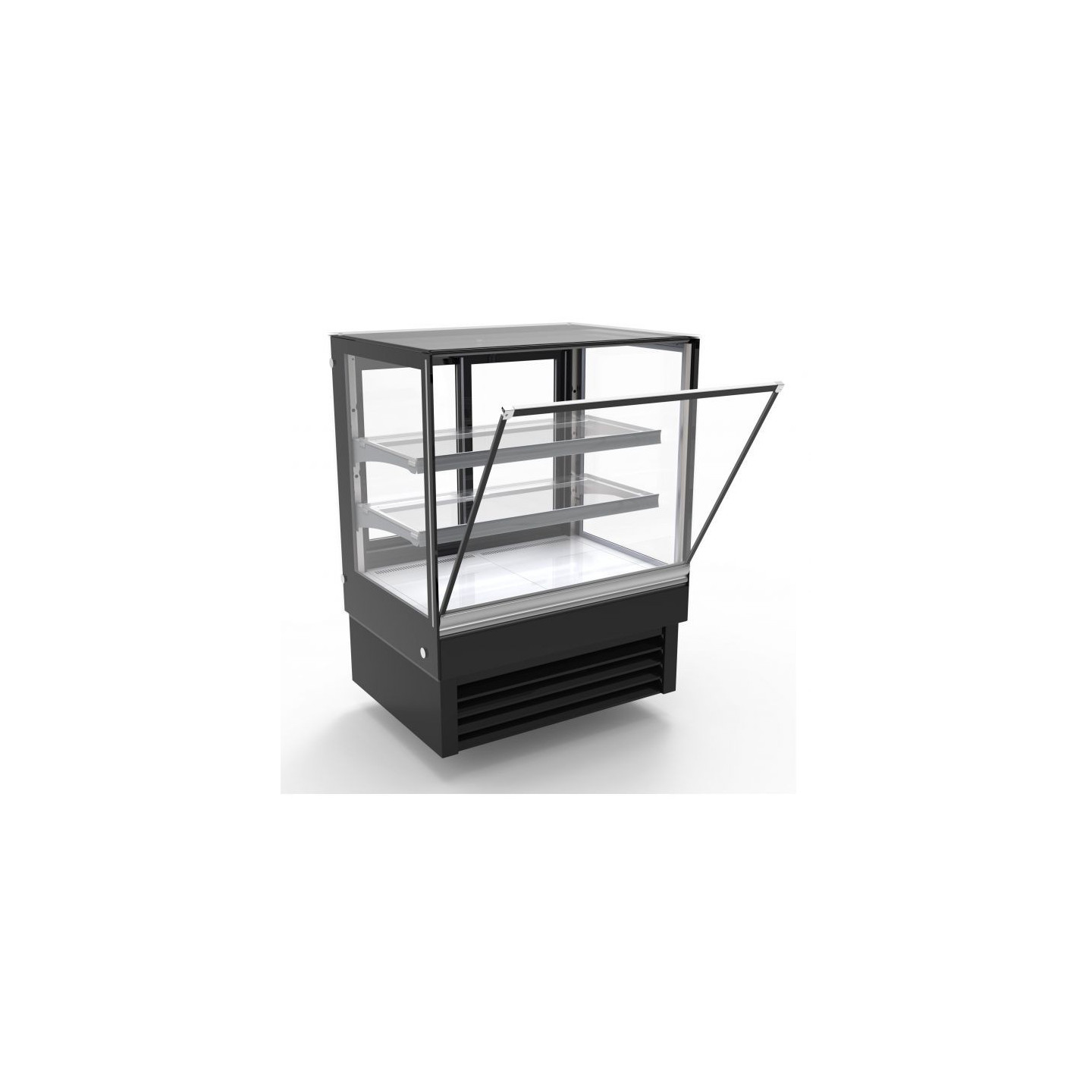 Vitrine réfrigérée 900mm 4 faces vitrées 190L Combisteel-mondialchr.com