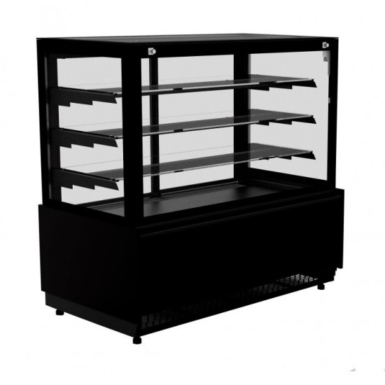 Vitrine réfrigérée 4 faces vitrées NERO 1437mm Combisteel-mondialchr.com