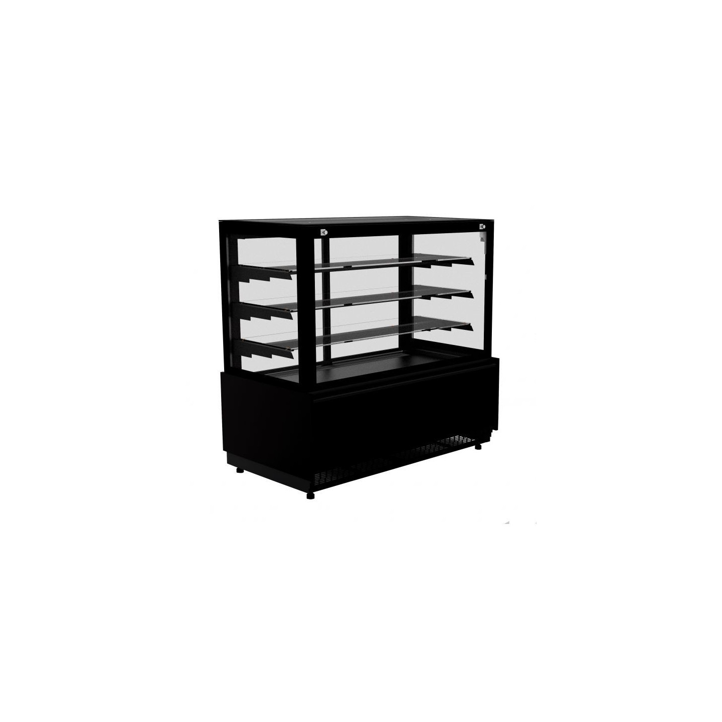 Vitrine réfrigérée 4 faces vitrées NERO 1437mm Combisteel-mondialchr.com