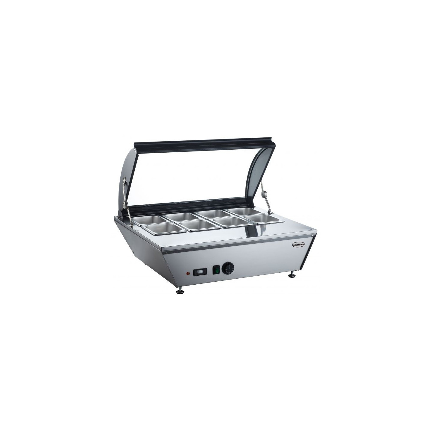 Puits chaud vitré 8xGN1 6 100mm 67L Combisteel-mondialchr.com