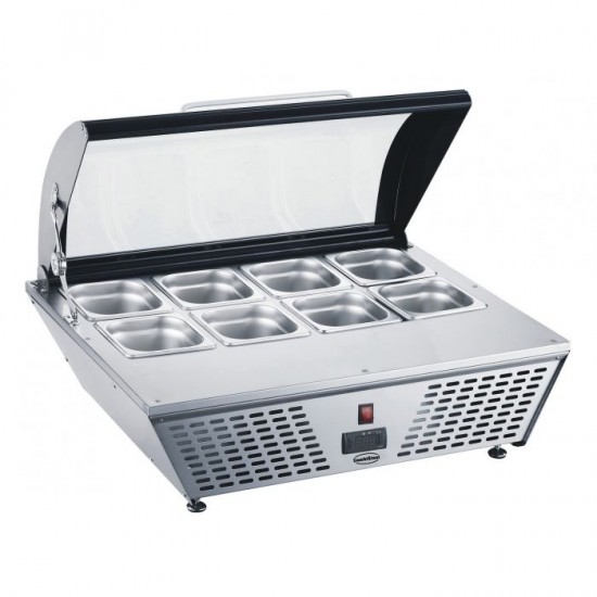 Puits froid vitré 8xGN1 6 100mm 67L Combisteel-mondialchr.com