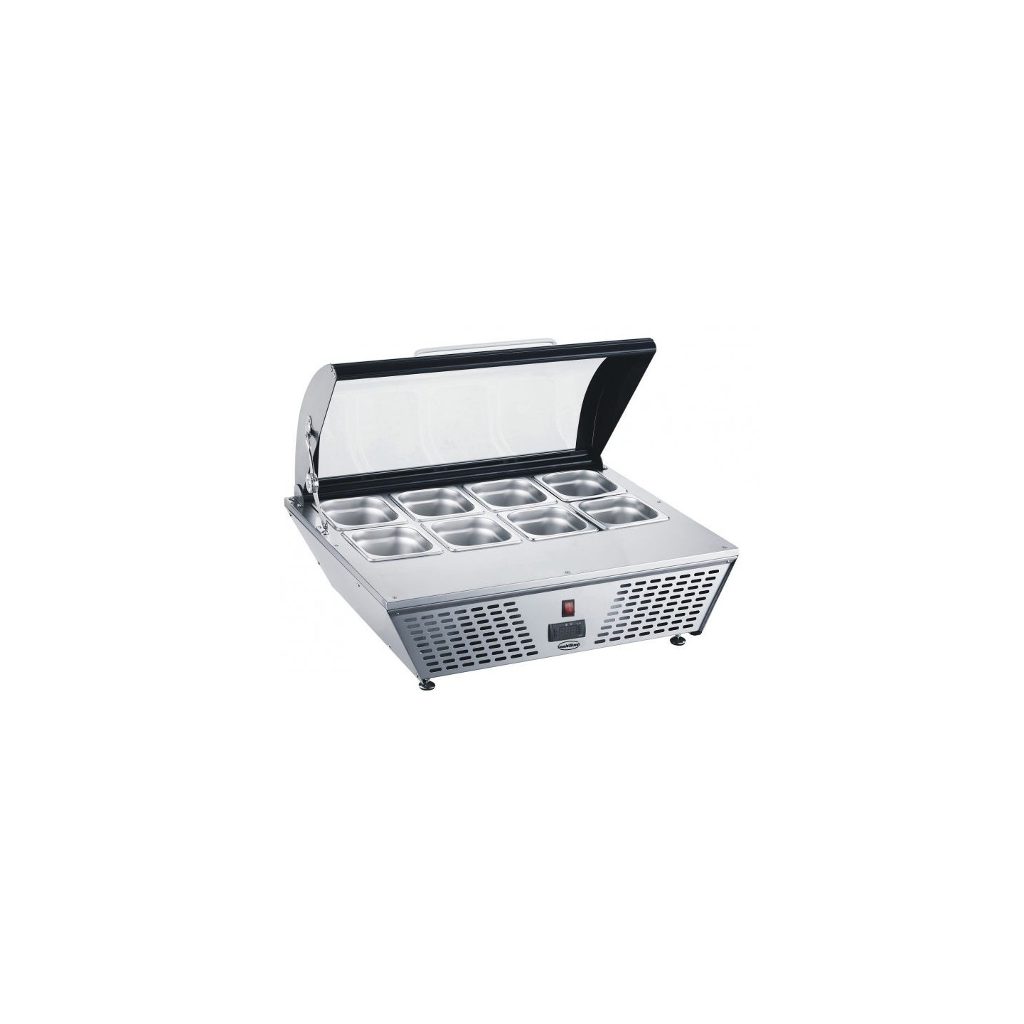 Puits froid vitré 8xGN1 6 100mm 67L Combisteel-mondialchr.com