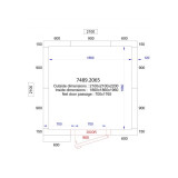Chambre froide positive négative H2200 P2100 Combisteel-mondialchr.com