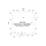 Chambre froide positive négative H2200 P2400 Combisteel-mondialchr.com